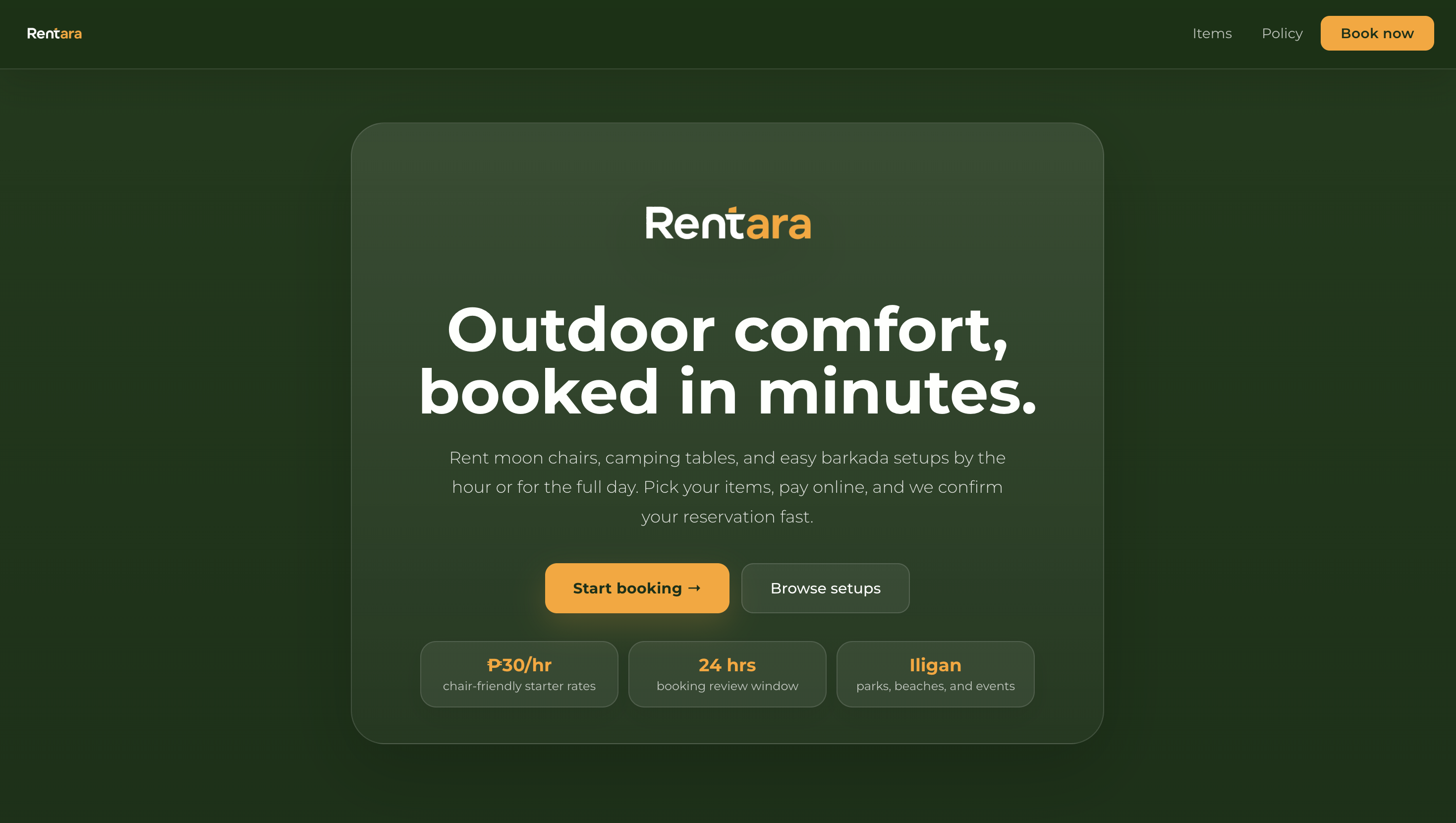 Rentara preview